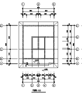 单层砖混结构公用厕所建筑施工cad图,资料内容包括设计说明及工程做法